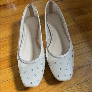 Sparkle Mesh Ballet Flats